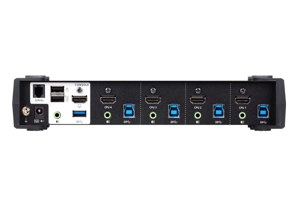 ATEN 4-portars USB 3.0 4K HDMI KVMP™ Switch med ljudmixerläge