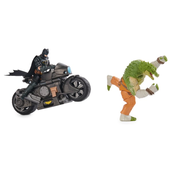 DC Comics BAT VHC 4inBattleBike w2and4inFgr GML