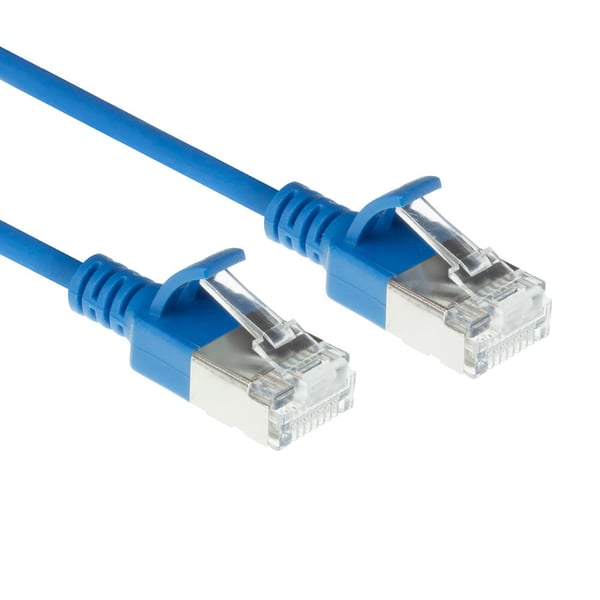 ACT DB7601 netværkskabel Blå 1 m Cat6a S/FTP (S-STP)