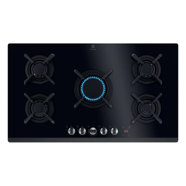 Electrolux KGG953753K Sort Indbygget 90 cm Gaskomfur 5 zone(s) Electrolux KGG953753K Sort Indbygget 90 cm Gaskomfur 5 zone(s)
