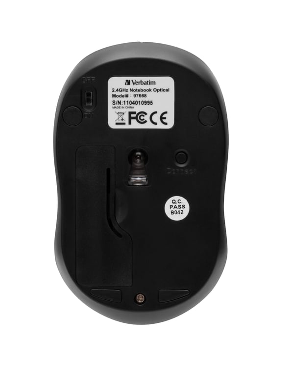 Verbatim Go Nano datormöss Kontor Ambidextrous RF Trådlös 1600 DPI