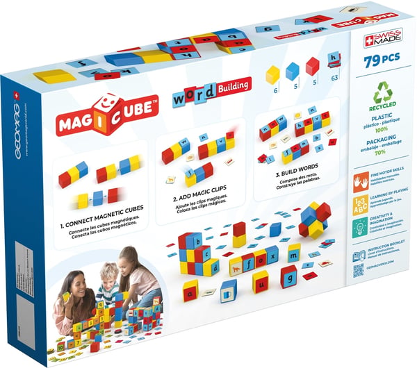 Geomag MagiCube Word Building EU Recycled Clips