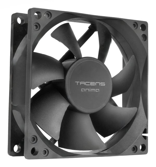 Tacens Anima AF8X2 Computerkølesystem Computerkabinet Ventilator 8 cm Sort 2 stk