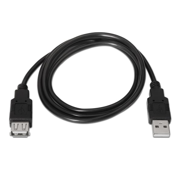 AISENS A101-0016 USB-kablar USB 2.0 1,8 m USB A Svart