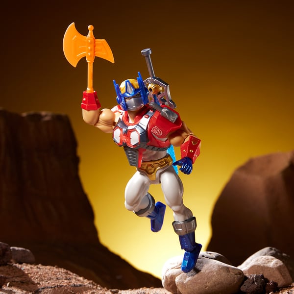 Masters of the Universe x Transformers Optimus Prime Armor He-Man Action Figure