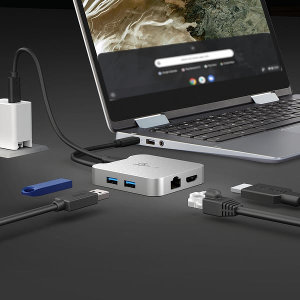 j5create JCD391-N 4K60 Elite USB-C® PD-adapter med flera portar