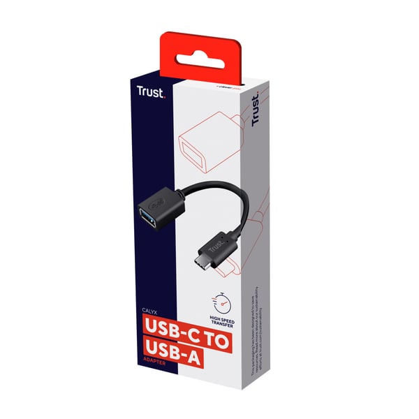Trust 20967 USB-kabel 0,09 m USB C USB A Sort