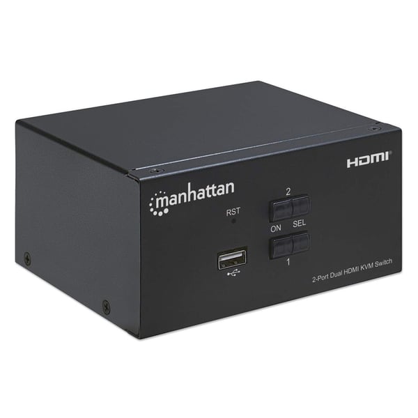 Manhattan 153522 KVM-switchar Svart