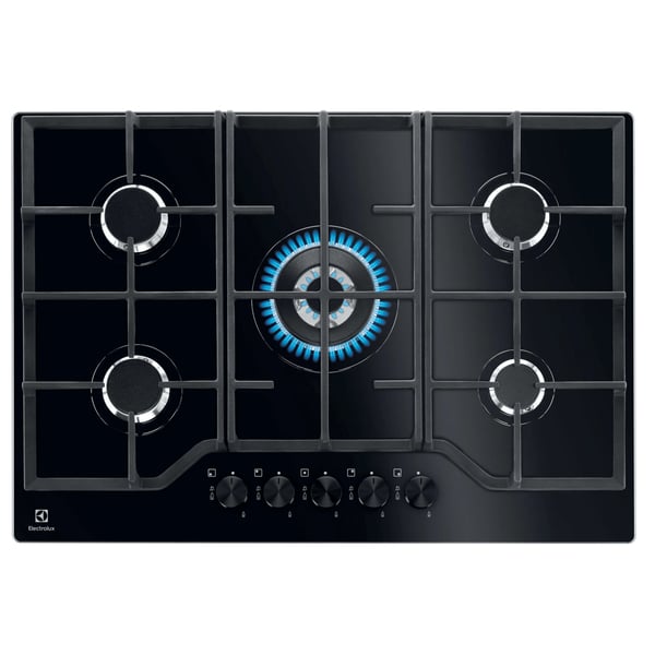 Electrolux EGG7536K Sort Indbygget 75 cm Gaskomfur 5 zone(s)