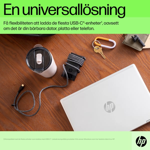 HP USB-C 65 W laddare för bärbar dator
