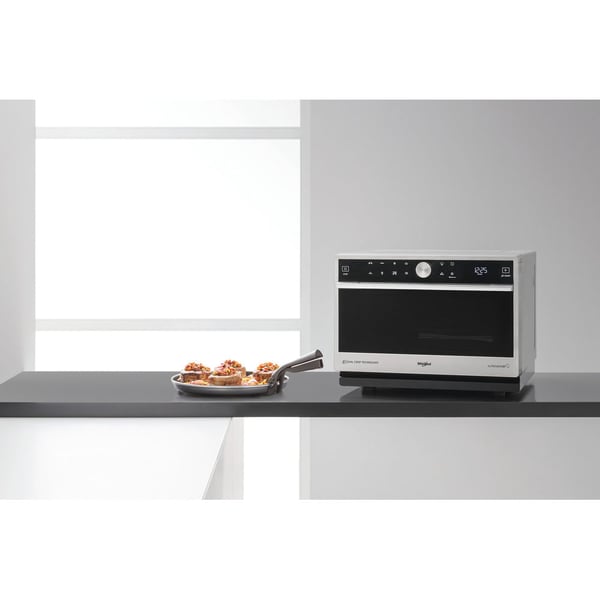 Whirlpool Supreme Chef MWSC 9133 SX Musta, Ruostumaton teräs Yhdistelmämikroaaltouuni Pöytämalli 33 L 1000 W