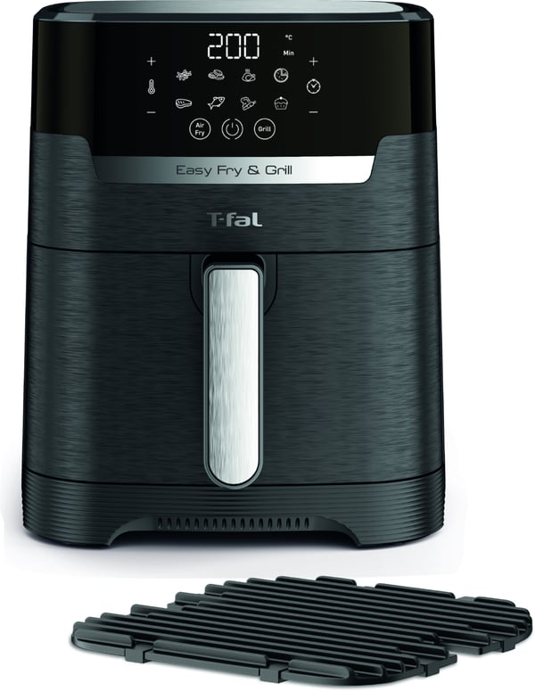 Tefal Easy Fry & Grill EY5058 Single 4,2 l Fristående 1550 W Varmluftsfritös Svart Tefal Easy Fry & Grill EY5058 Single 4,2 l Fristående 1550 W Varmluftsfritös Svart