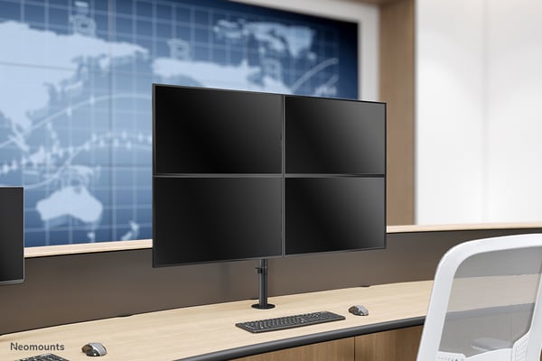 Neomounts FPMA-D550D4BLACK skærmbeslag og -stativer 81,3 cm (32") Skrivebord Sort