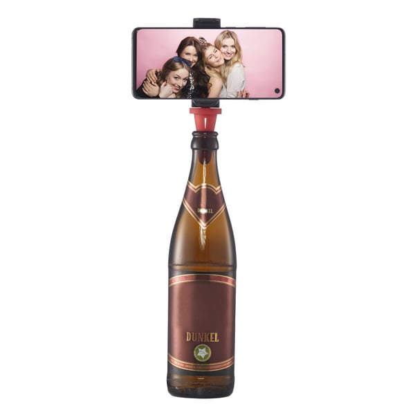 Hama Bottle Pod Fun Passiiviteline Matkapuhelin/älypuhelin Musta, Punainen