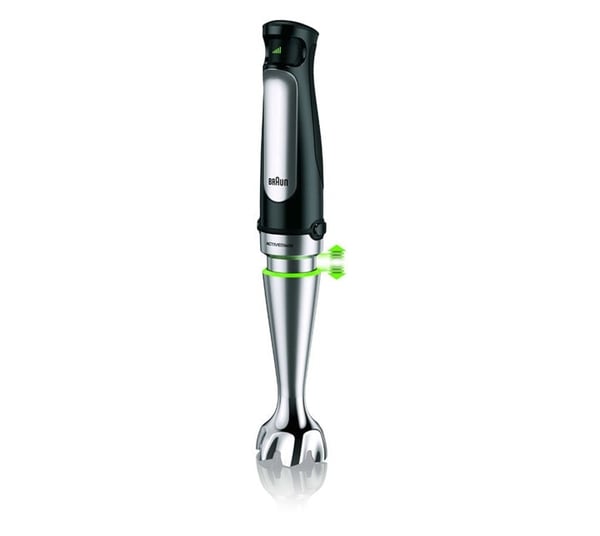 Braun MultiQuick 7 MQ 7045X 1,25 L Upotettava sekoitin 1000 W Musta, Ruostumaton teräs