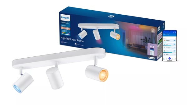 Philips Älykäs kohdevalaisin 3 kpl, GU10, 1 035 lm, valkoinen