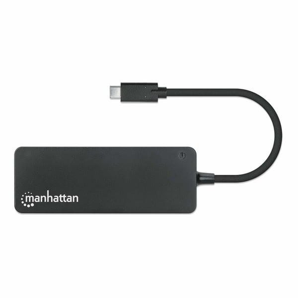 Manhattan 168410 gränssnittshubbar USB Type-C 5000 Mbit/s Svart