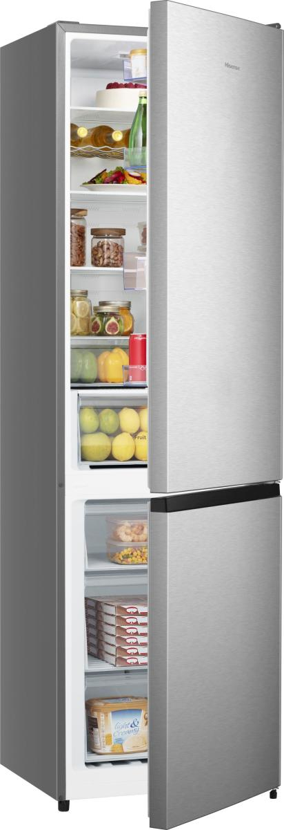 Hisense RB440N4ACC Fritstående 336 L Grå, Rustfrit stål
