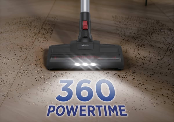 Hoover HF122GPT 011 Stick vakuum Batteri Dry Cyclonisk, Stof Poseløs 0,9 L 170 W Titanium