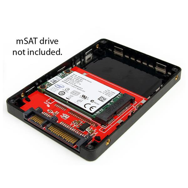 StarTech.com 2,5" SATA till mini SATA-SSD-adapterhölje