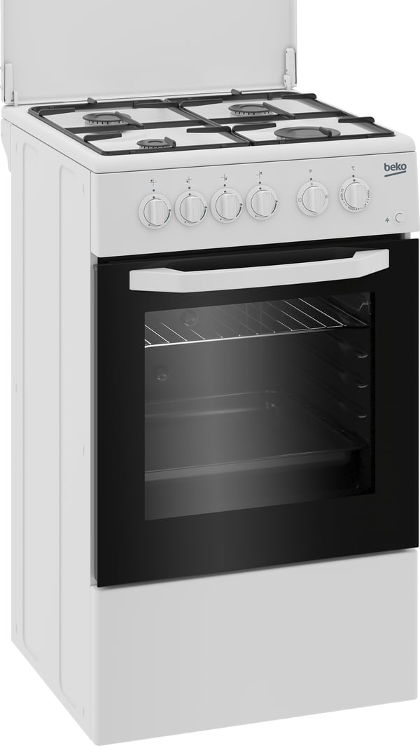Beko CSS42014FW Fritstående komfur Elektrisk Gaskomfur Hvid