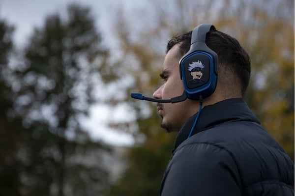 Konix KX JUJUTSU GAMING HEADSET Ledningsført Spil Sort, Blå
