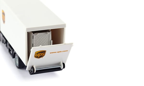 Siku MAN Truck with box body and tail lift Rekka-/Täysperävaunumalli Esikoottu 1:50