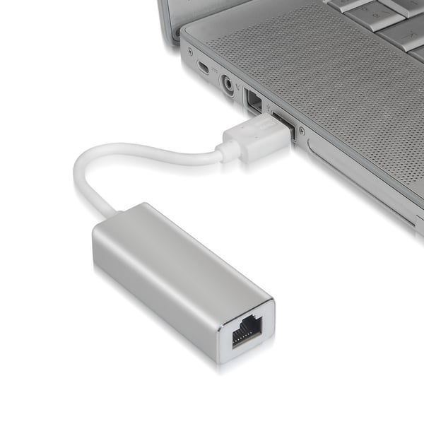 AISENS A106-0049 kabel kønsskifter RJ-45 USB 2.0 Type-A Sølv, Hvid
