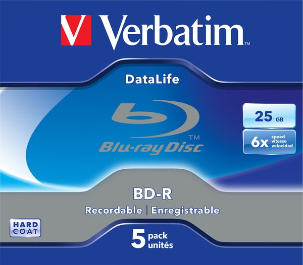 Verbatim DataLife 6x BD-R 25 GB 5 kpl