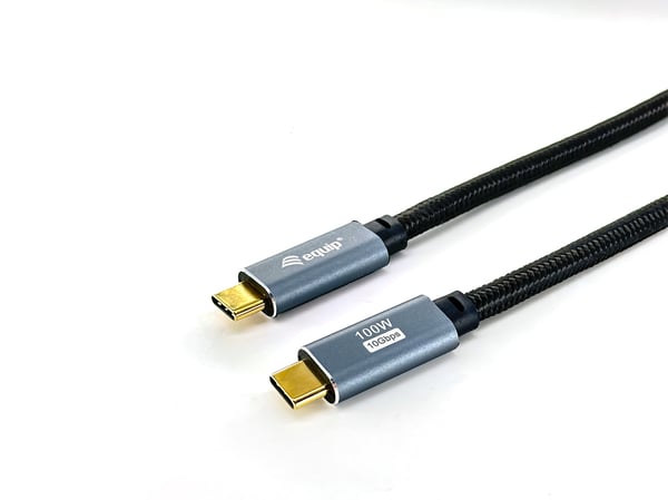 Equip 128357 USB-kablar USB 3.2 Gen 2 (3.1 Gen 2) 2 m USB C 10 Gbit/s 100 W Svart