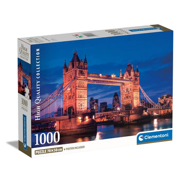 Clementoni Tower Bridge At Night Kuviopalapeli 1000 kpl Rakennukset