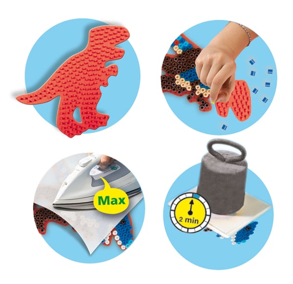 SES Creative Iron on beads T-Rex