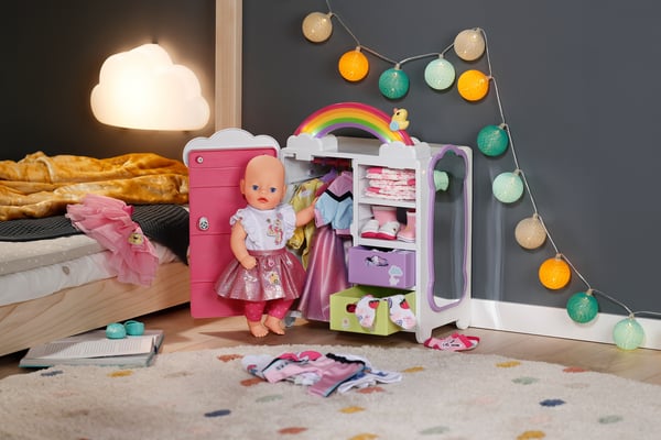 BABY born Rainbow Wardrobe Dukke garderobe