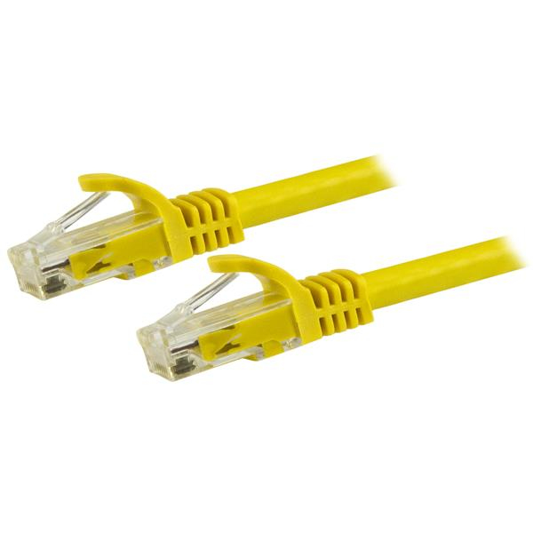 StarTech.com 1,5m CAT6-kabel - Patchkabel - gul - Snagless - Patchkabel - RJ-45 (M)