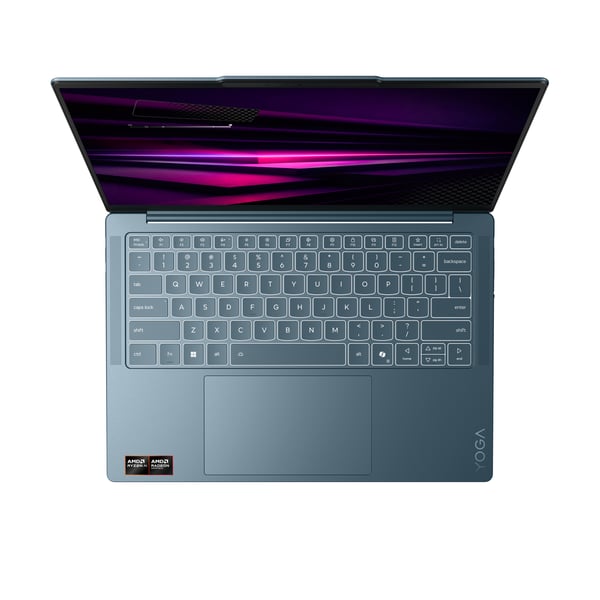 Lenovo Yoga Slim 7 14AGP11 Copilot+ PC AMD Ryzen AI 7 445 Laptop 35,6 cm (14") 2.8K 16 GB 1 TB SSD Wi-Fi 7 (802.11be) Windows 11 Home Tysk Teal