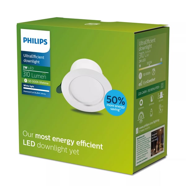 Philips Diamond Cut Ultra Efficient indbygningsspot