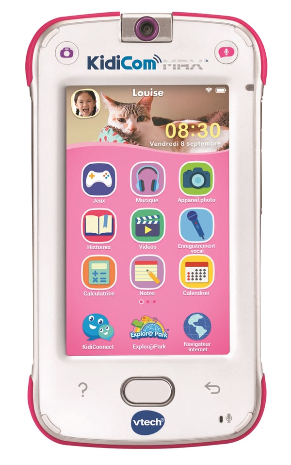 VTech KidiCom Max Rose Bärbar dator för barn VTech KidiCom Max Rose Bärbar dator för barn