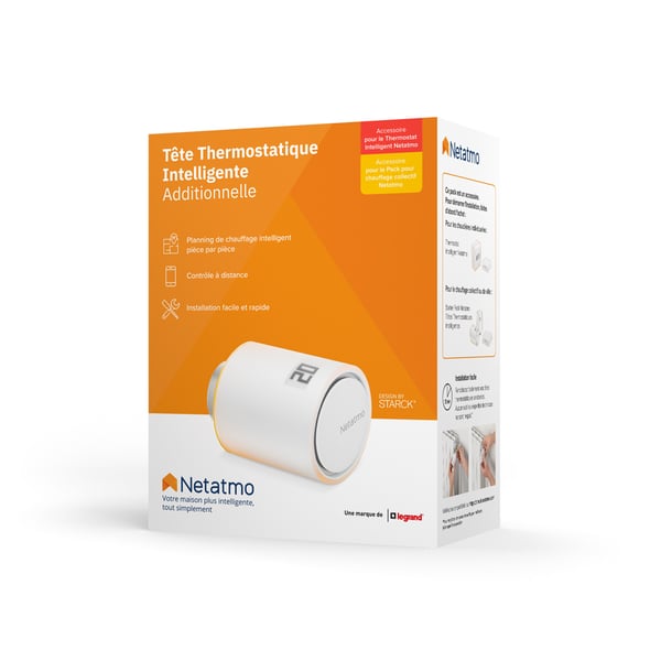 Netatmo Nav-ES – Smart Valve Additional Radiator, Multi-Colour Velegnet til indendørsbrug