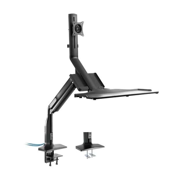 InLine 23174A skærmbeslag og -stativer 43,2 cm (17") Skrivebord Sort