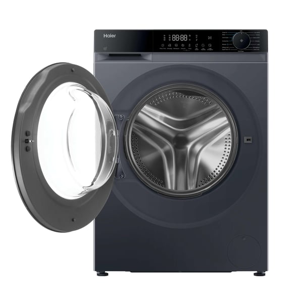 Haier HWD80BP14357GTIT vaskemaskine - tørretumbler Fritstående Front-læsning Anthracit