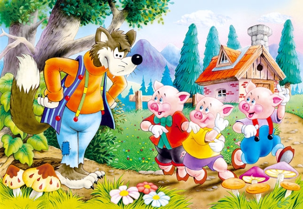 Castorland Three Little Pigs 60 pcs Kuviopalapeli 60 kpl Sarjakuvat