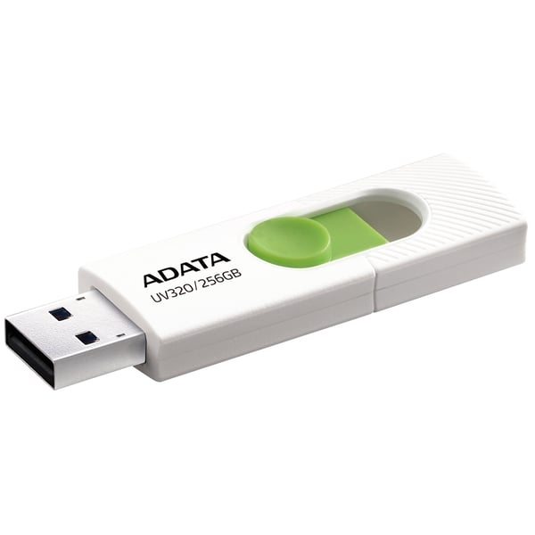 ADATA UV320 USB-sticka 256 GB USB Type-A 3.2 Gen 1 (3.1 Gen 1) Grön, Vit