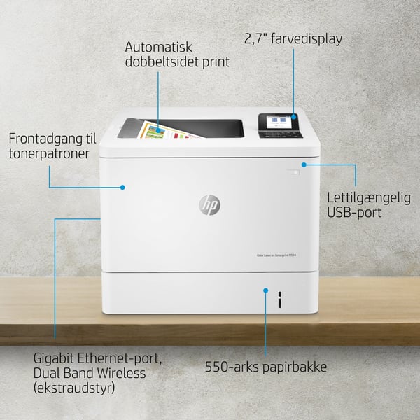 HP Color LaserJet Enterprise M554dn-printer