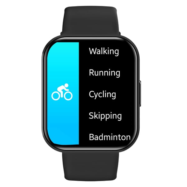 Celly TRAINERWATCH2BK smartklocka och träningsklocka 4,6 cm (1.81") Digital 320 x 320 pixlar Pekskärm Svart GPS