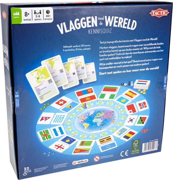 Tactic Flags around the World Brädspel Utbildning