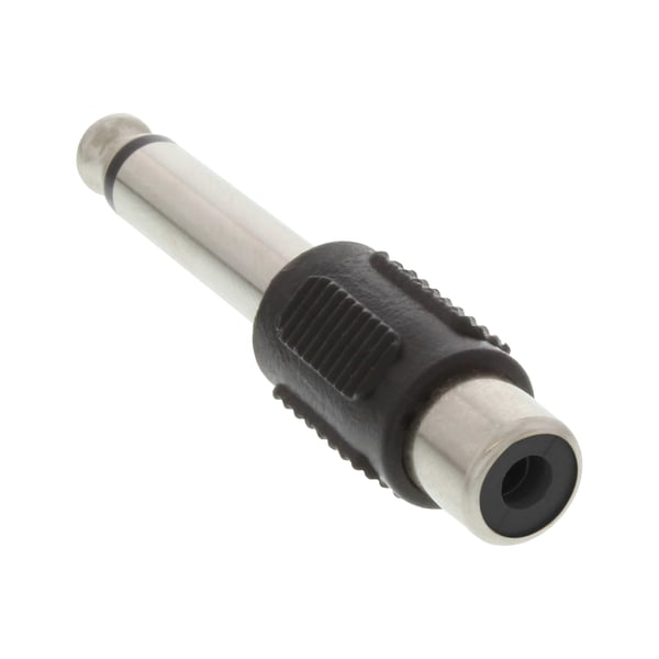 InLine 99322 kabel kønsskifter 6.3mm jack male RCA F Sort, Sølv