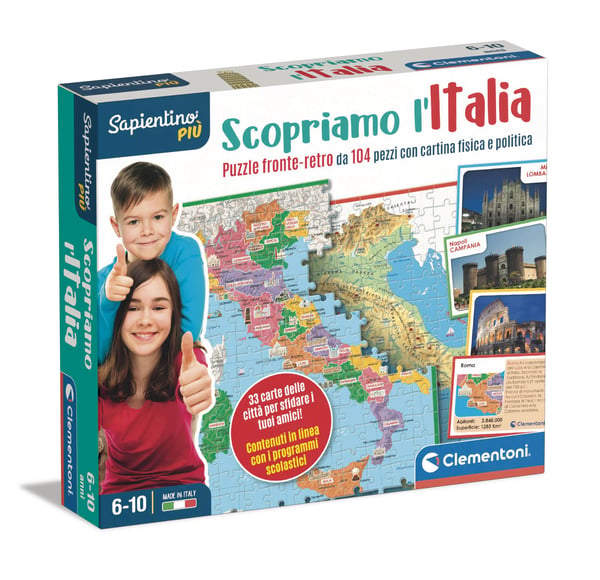 Clementoni Sapientino Più 16594 sällskapsspel Pussel Quiz