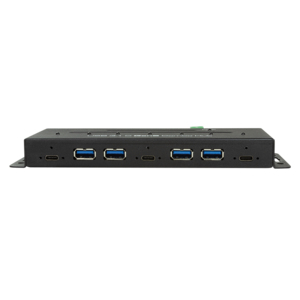 LogiLink UA0319 gränssnittshubbar USB 3.2 Gen 2 (3.1 Gen 2) Type-C 10000 Mbit/s Svart