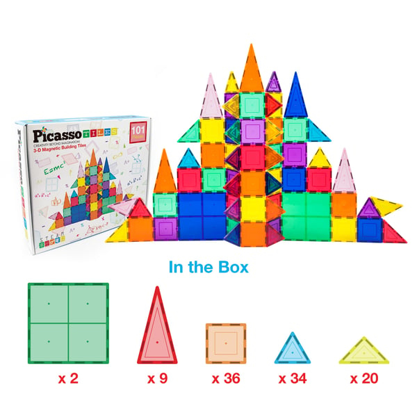 PicassoTiles 3-D Magnetic Tiles