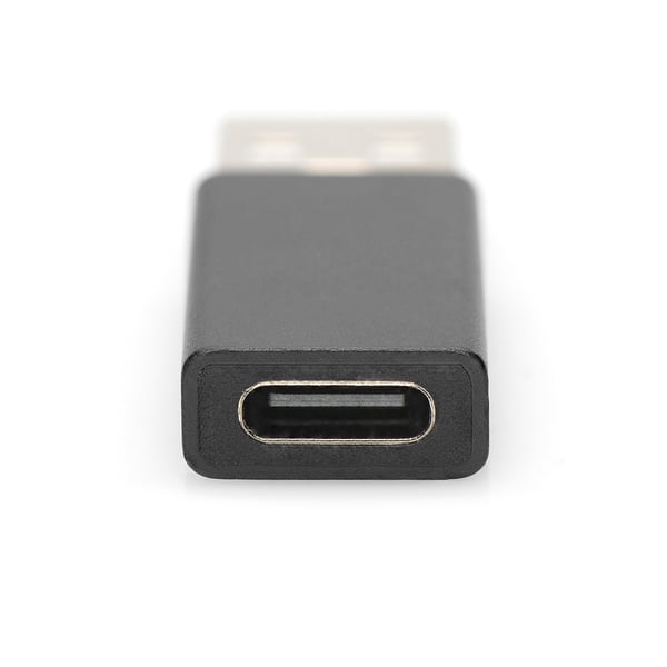 Ewent EW9650 kabelomvandlare (hane/hona) USB Type-A USB Type-C Svart